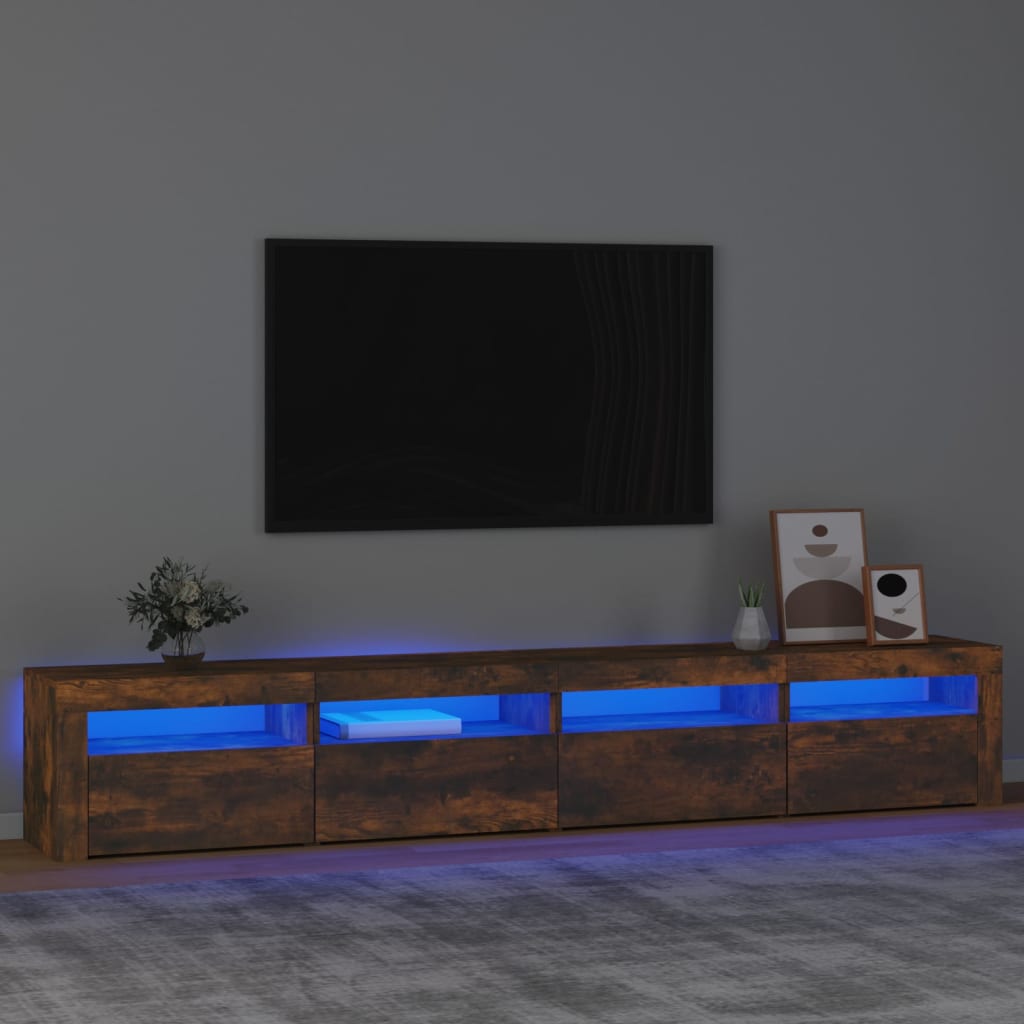 Tv-Meubel Met Led-Verlichting Eiken