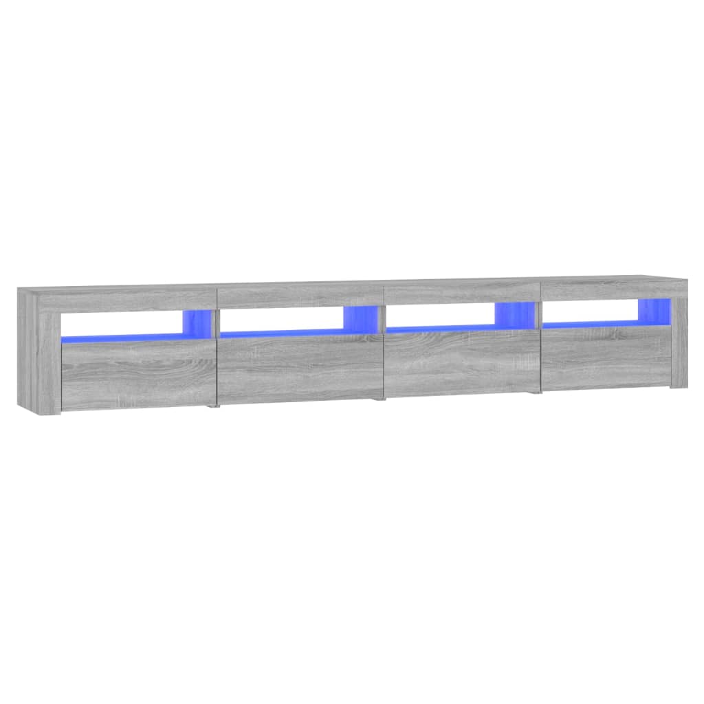 Tv-Meubel Met Led-Verlichting Eiken