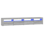 Tv-Meubel Met Led-Verlichting Eiken