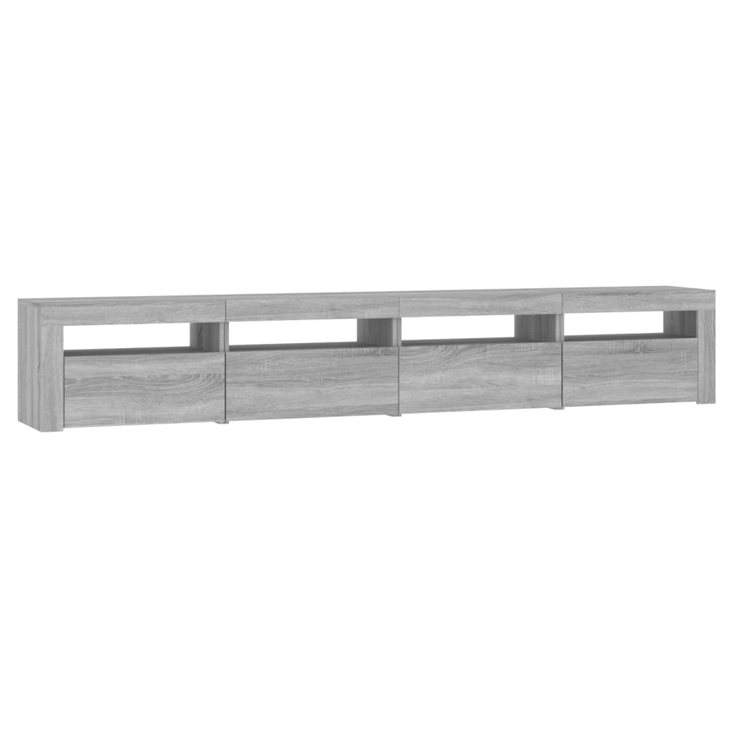 Tv-Meubel Met Led-Verlichting Eiken