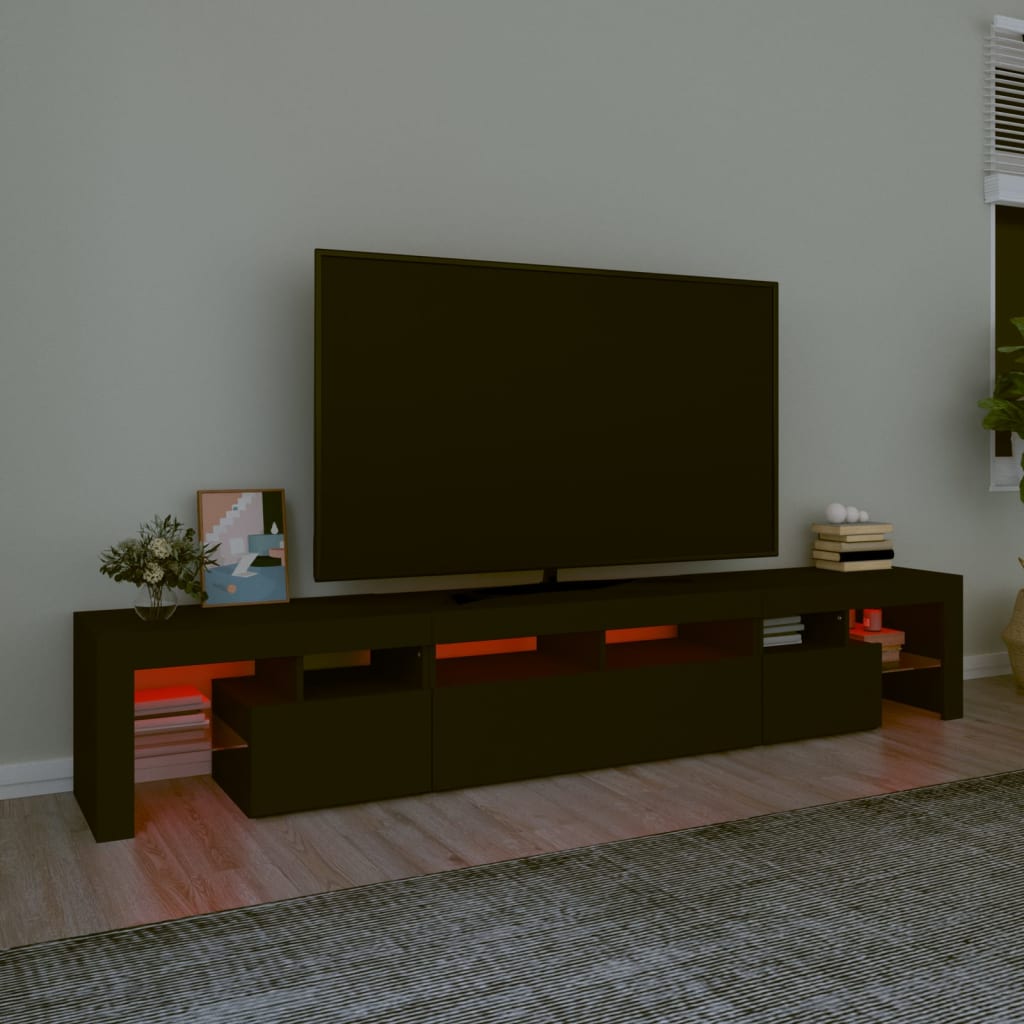 Tv-Meubel Met Led-Verlichting 230X36,5X40 Cm