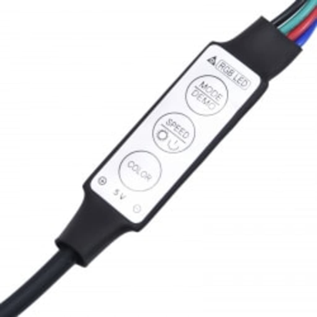 Tv-Meubel Met Led-Verlichting 215X36,5X40 Cm Bruineikenkleurig