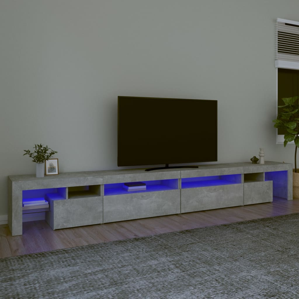 Tv-Meubel Met Led-Verlichting 230X36,5X40 Cm