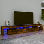 Tv-Meubel Met Led-Verlichting 260X36,5X40 Cm Eiken
