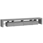 Tv-Meubel Met Led-Verlichting 260X36,5X40 Cm Eiken