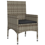 -Delige Loungeset Met Kussens Poly Rattan