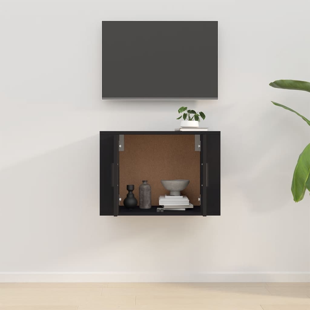 Tv-Wandmeubel 57X34,5X Zwart