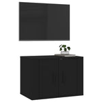 Tv-Wandmeubel 57X34,5X Zwart