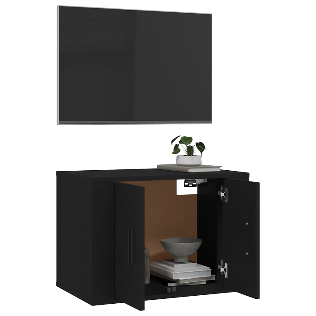 Tv-Wandmeubel 57X34,5X Zwart