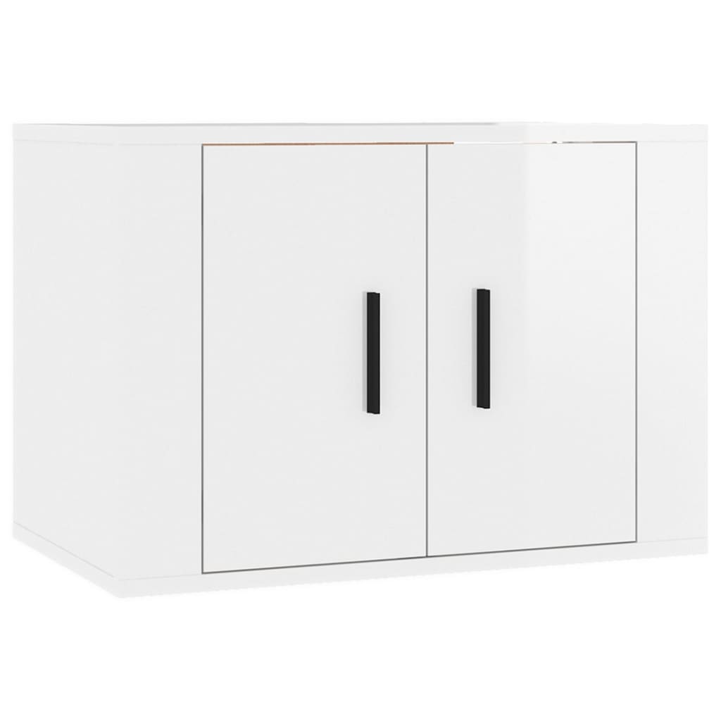 Tv-Wandmeubel 57X34,5X Hoogglans Wit