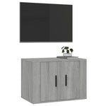 Tv-Wandmeubel 57X34,5X Eikenkleurig Grijs Sonoma