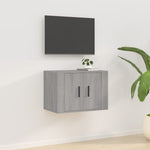 Tv-Wandmeubel 57X34,5X Eikenkleurig Grijs Sonoma