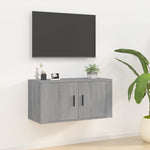 Tv-Wandmeubel 57X34,5X Eikenkleurig Grijs Sonoma