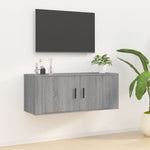 Tv-Wandmeubel 57X34,5X Eikenkleurig Grijs Sonoma