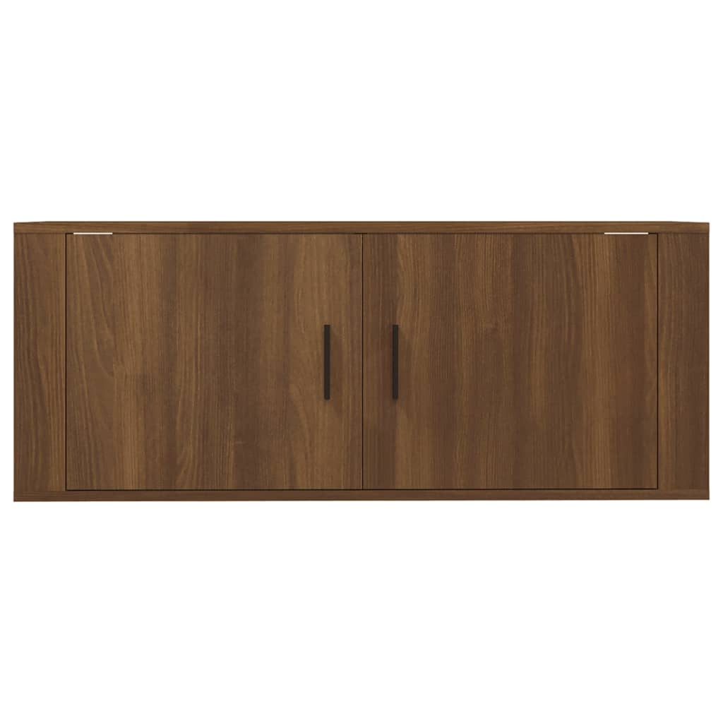 Tv-Wandmeubel 100X34,5X Bruin Eikenkleur Bruineiken