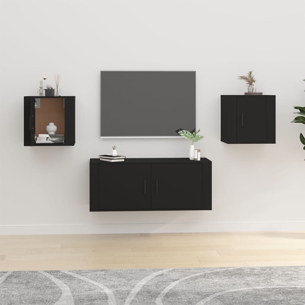 Tv-Wandmeubel 40X34,5X Zwart