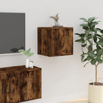 Tv-Wandmeubels 40X34,5X Kleurig Gerookt Eiken