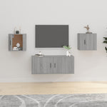Tv-Wandmeubel 40X34,5X Eikenkleurig Grijs Sonoma