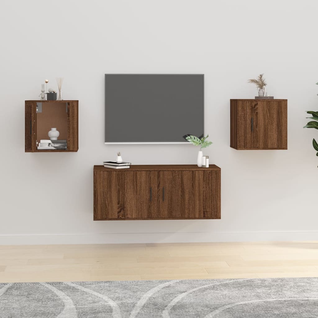 Tv-Wandmeubels 40X34,5X Bruin Eikenkleur