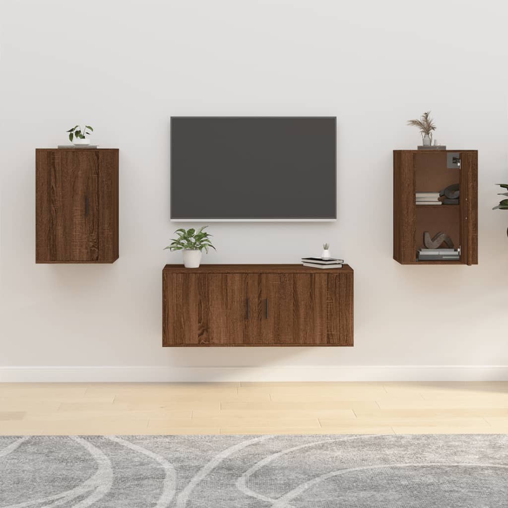 Tv-Wandmeubel 40X34,5X Bruin Eikenkleur