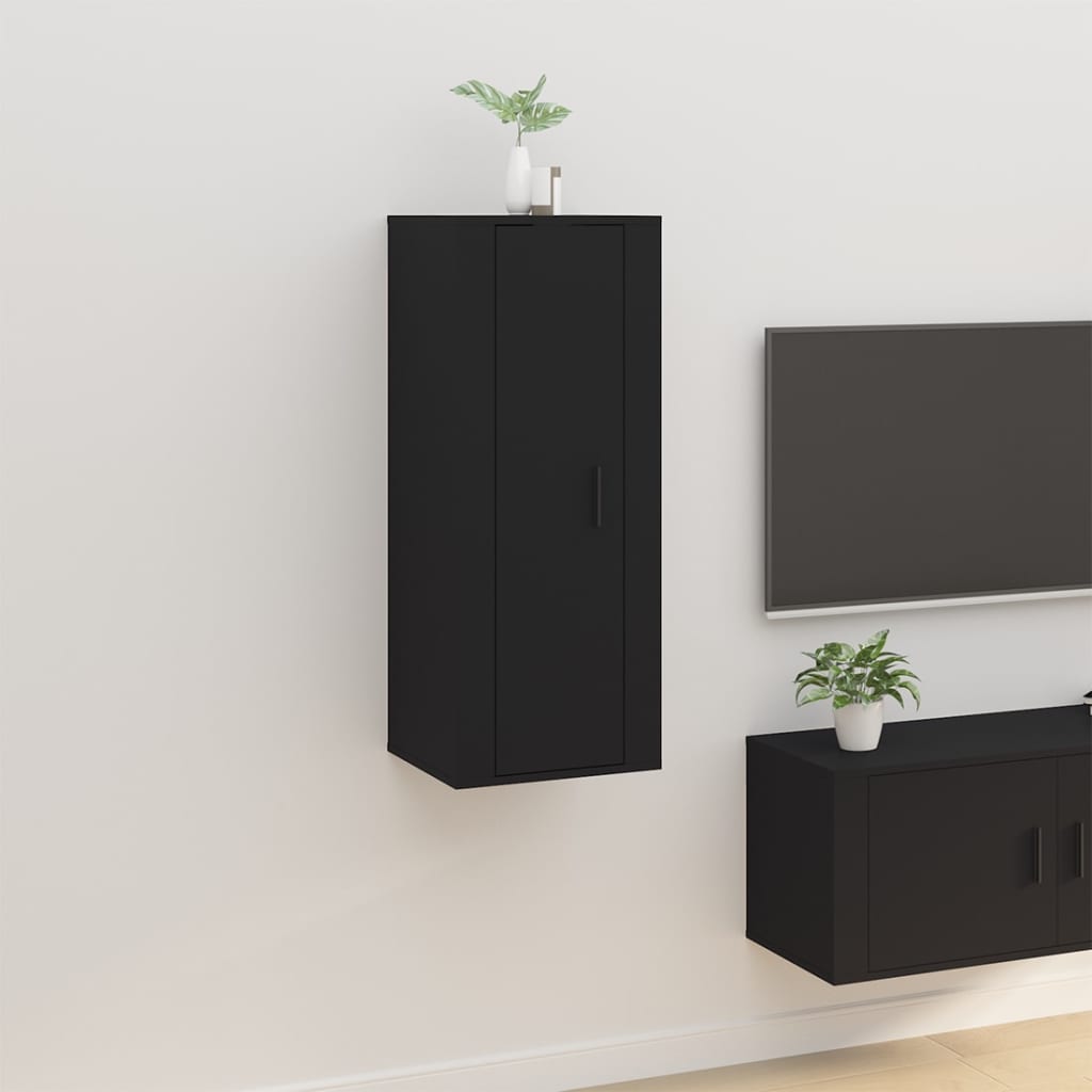 Tv-Wandmeubel 57X34,5X Zwart