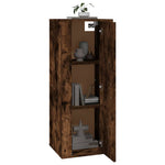 Tv-Wandmeubel 40X34,5X Kleurig Gerookt Eiken