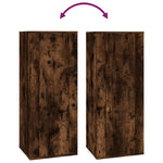 Tv-Wandmeubel 40X34,5X Kleurig Gerookt Eiken