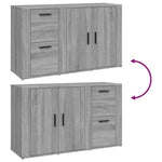 Dressoir 100X33X59,5 Cm Bewerkt Hout Eikenkleurig