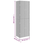 Tuinkast 59X40X180 Cm Poly Rattan