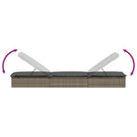 Ligbed Met Tafel Poly Rattan