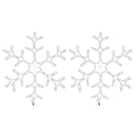 Kerstfiguur Sneeuwvlok Met Led's Warmwit