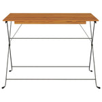 Bistrotafel Inklapbaar 00X54X7 Cm Massief Acaciahout En Staal