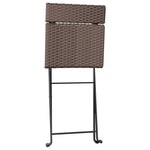 -Delige Bistroset Inklapbaar Poly Rattan