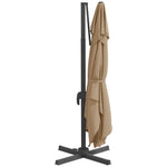 Zweefparasol Met Led-Verlichting 400X300 Cm Taupe