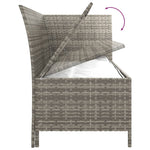 -Delige Loungeset Met Kussens Poly Rattan