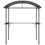 Barbecuepaviljoen Met Zijplanken 220X115X230 Cm Staal Antraciet