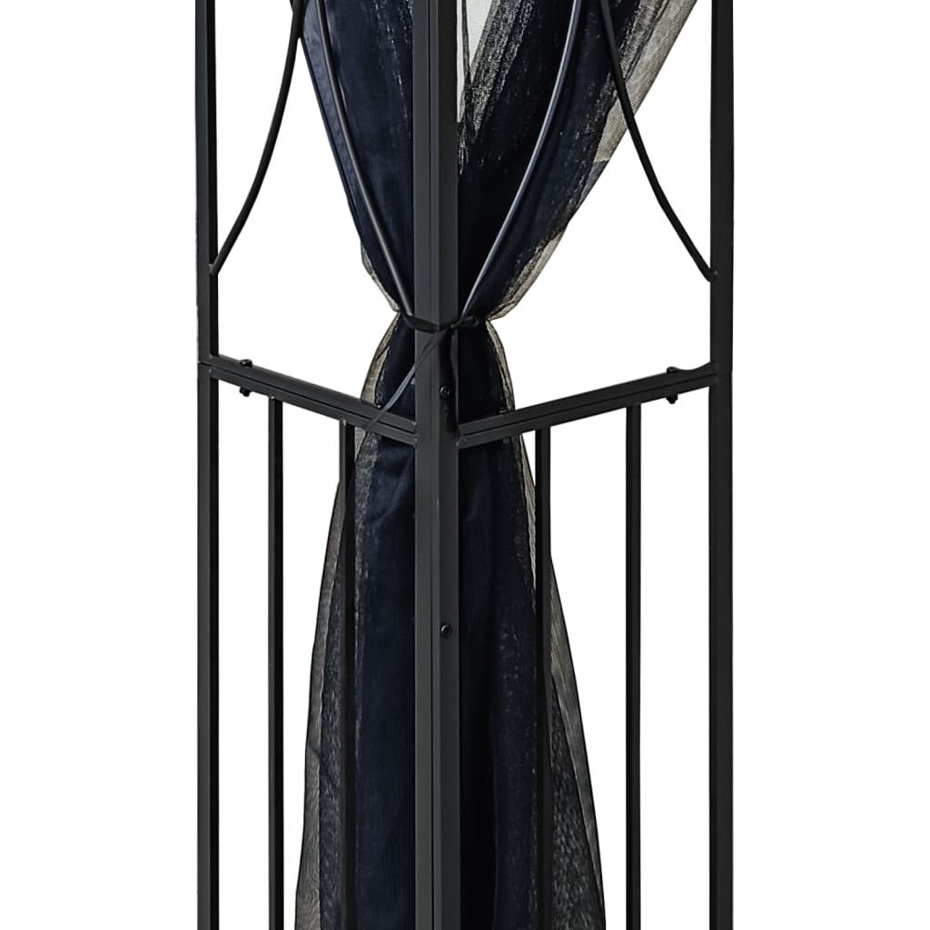 Prieel Met Zijwanden 400X300X270 Cm Staal Antracietkleurig