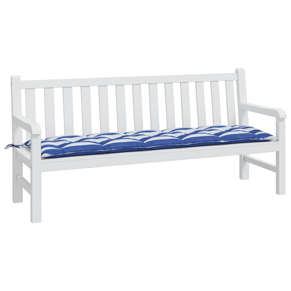 Bankkussen Gestreept Stof Gestreept En Blauw En Wit