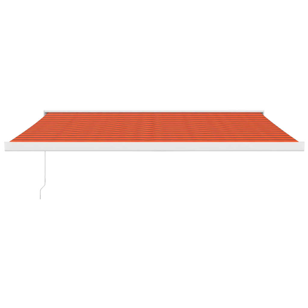 Luifel Uittrekbaar 4X3 M Stof En Aluminium Oranje En Bruin
