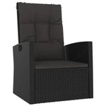 -Delige Loungeset Met Kussens Poly Rattan