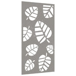 Wanddecoratie Tuin Bladontwerp 105X55 Cm Cortenstaal