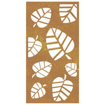 Wanddecoratie Tuin Bladontwerp 105X55 Cm Cortenstaal