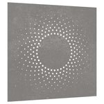 Wanddecoratie Tuin Zonontwerp 55X55 Cm Cortenstaal