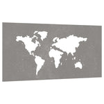 Wanddecoratie Tuin Wereldkaartontwerp 105X55 Cm Cortenstaal