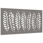 Wanddecoratie Tuin Bladontwerp 105X55 Cm Cortenstaal