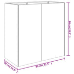 Plantenbak 80X40X80 Cm Cortenstaal