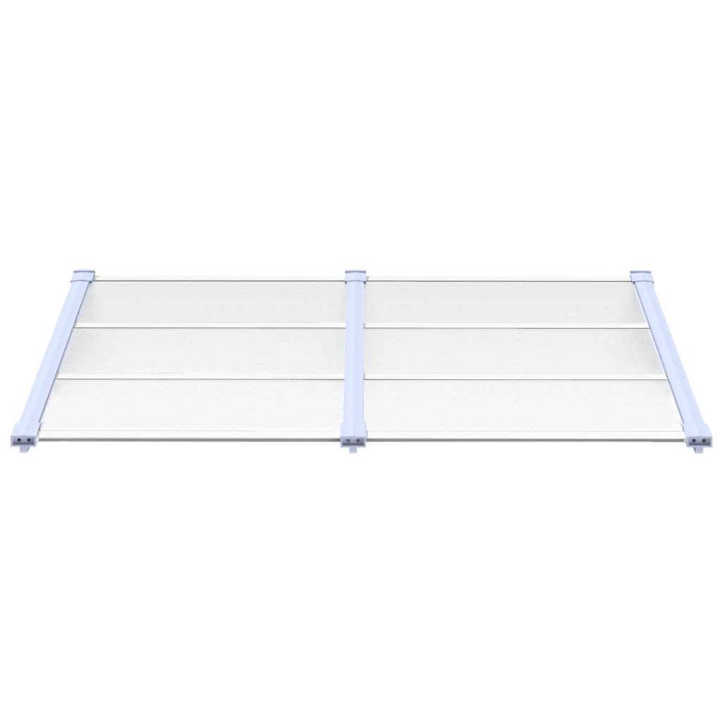 Deurluifel 152,5X90 Cm Polycarbonaat Grijs En Transparant