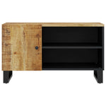 Tv-Meubel 80X33X46 Cm Massief Mangohout En Bewerkt Hout