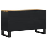 Tv-Meubel 80X33X46 Cm Massief Mangohout En Bewerkt Hout