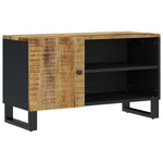 Tv-Meubel 80X33X46 Cm Massief Mangohout En Bewerkt Hout